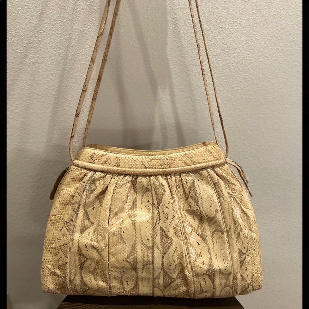 Judith Leiber Snakeskin bag